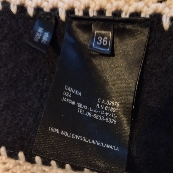 Laurel wool poncho/cape size 36 - Picture 6 of 6